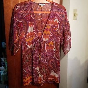 Cabi size xs print kimono